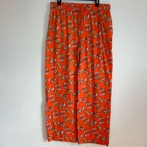 Cheetos Men's Pajama Pants Size Large Orange Lightweight Pockets Drawstring